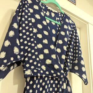Navy Diane Von Furstenberg Midaxi Dress